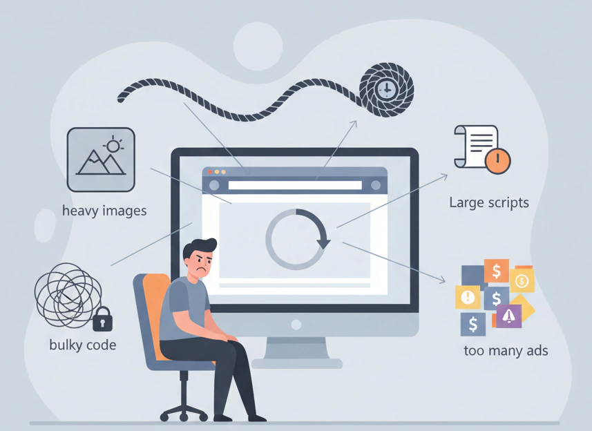 چرا سرعت سایتم پایینه و دیر لود میشه؟ (7 دلیل پنهان)