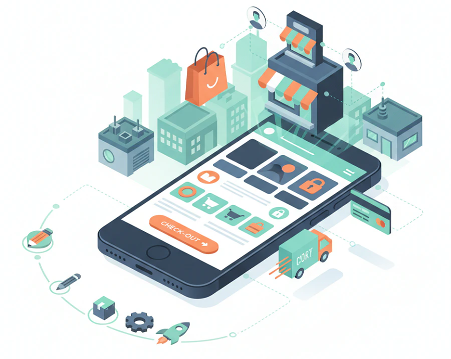 ساخت سایت فروشگاهی با گوشی (راهنمای کامل)