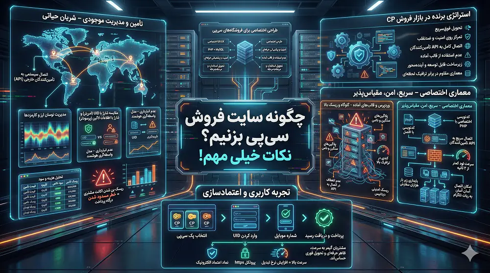 چگونه سایت فروش سی پی بزنیم؟ نکات خیلی مهم!