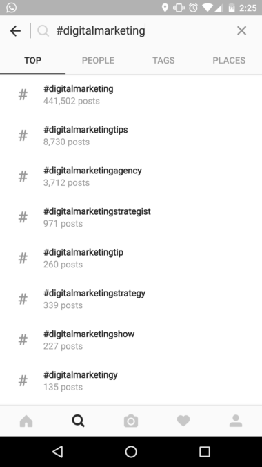 هشتگ اینستاگرام