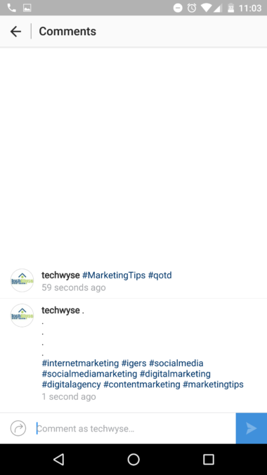 کامنت اینستاگرام