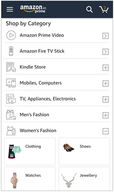 اپلیکیشن فروشگاهی آمازون