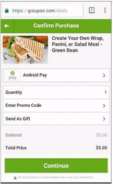 اپلیکیشن فروشگاهی Groupon