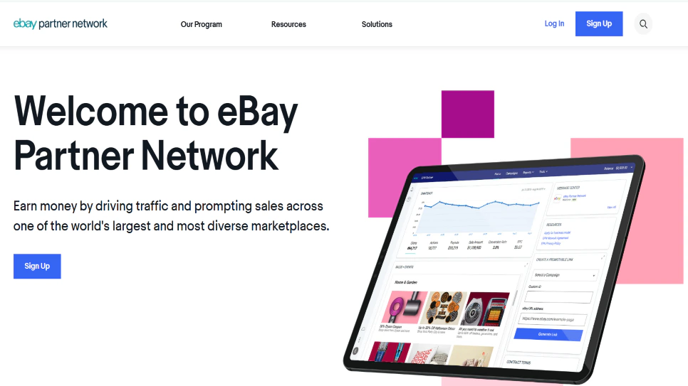 سیستم همکاری در فروش eBay Partner Network