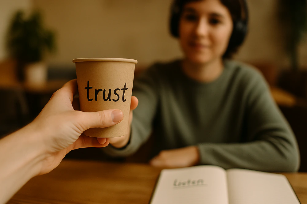 نقش گوش دادن فعال در ایجاد اعتماد و ارتباط موثر با مشتری