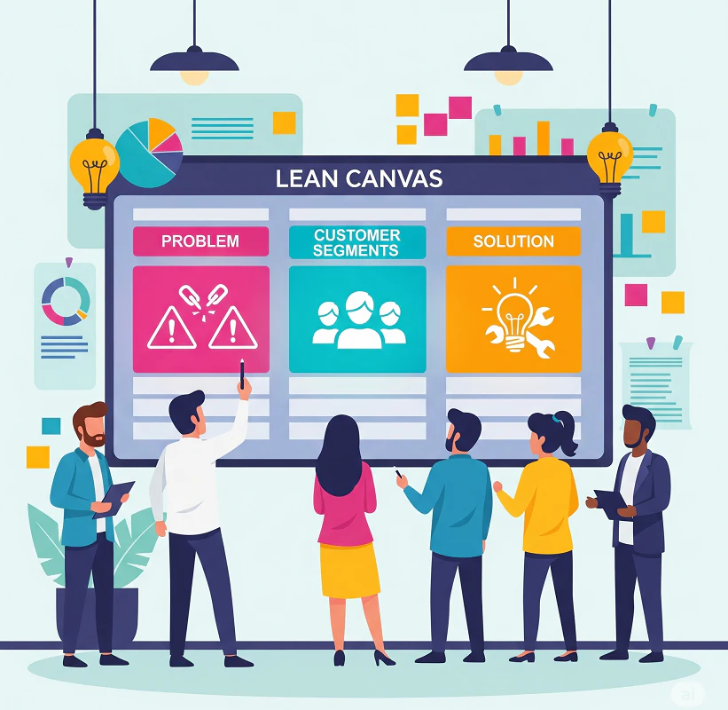 بوم مدل کسب وکار ناب: نقشه یک صفحه ای ایده شما