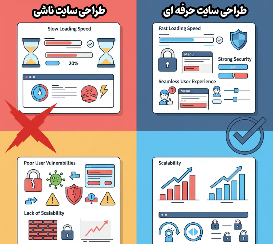 Common pain points in unprofessional website design