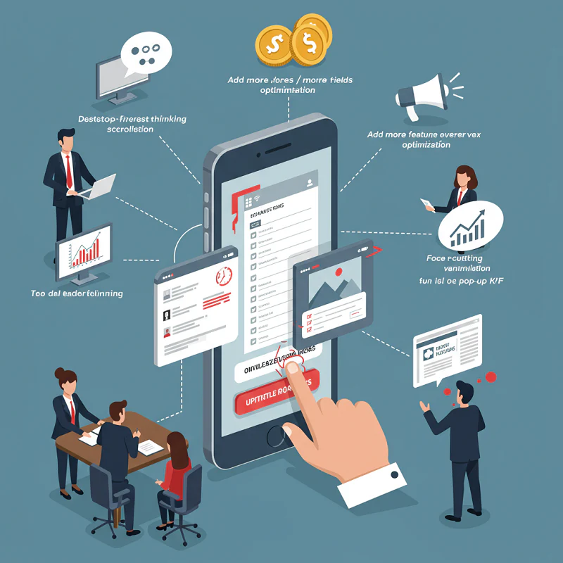 خطاهای رایج در طراحی سایت موبایل که مدیران اغلب نادیده می گیرند