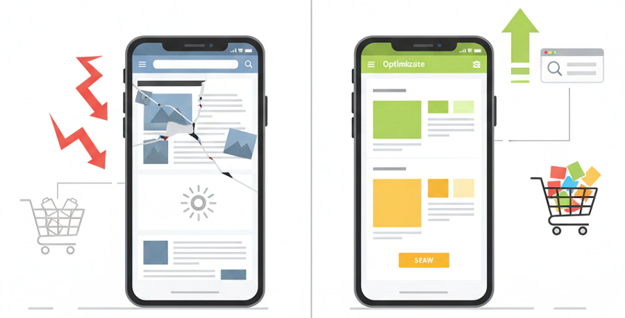 ارتباط مستقیم بهینه سازی موبایل با سئو و فروش