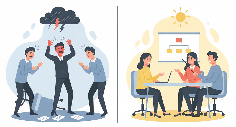 نشانه های علنی (داد و فریادها)