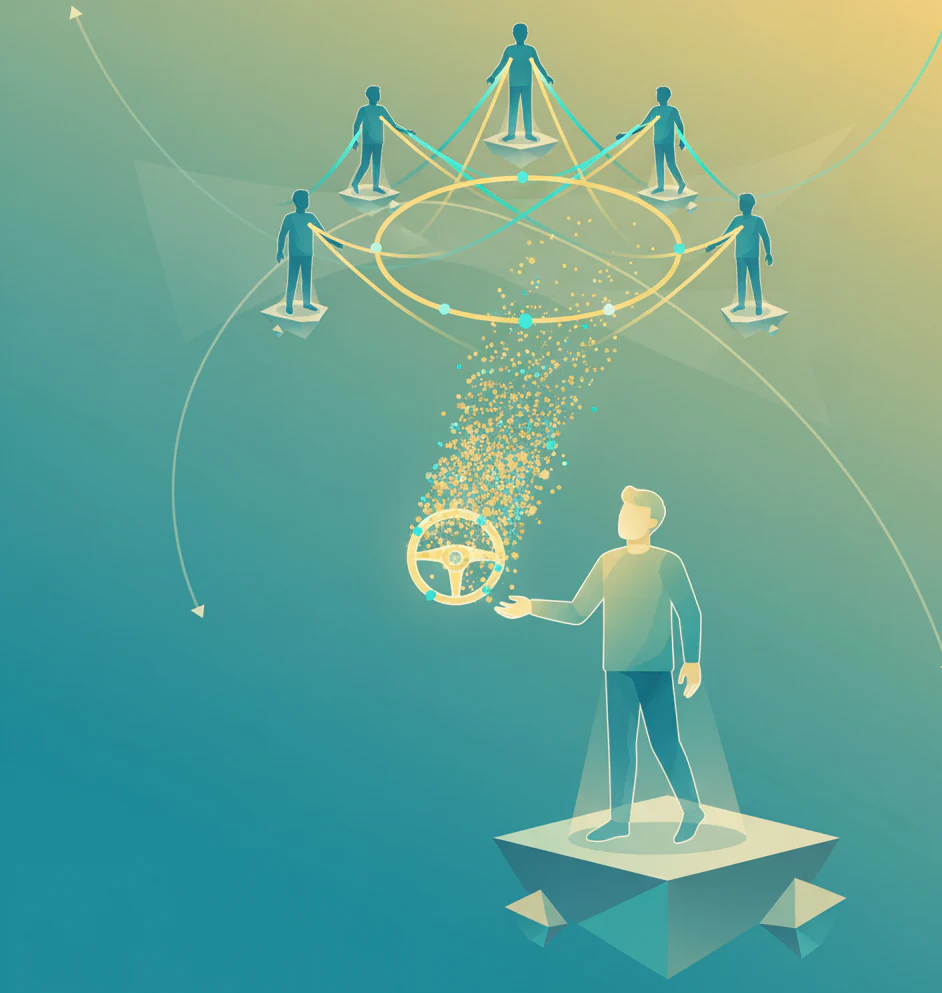 راه حل سوم: تفویض اختیار واقعی (رها کردن فرمان)